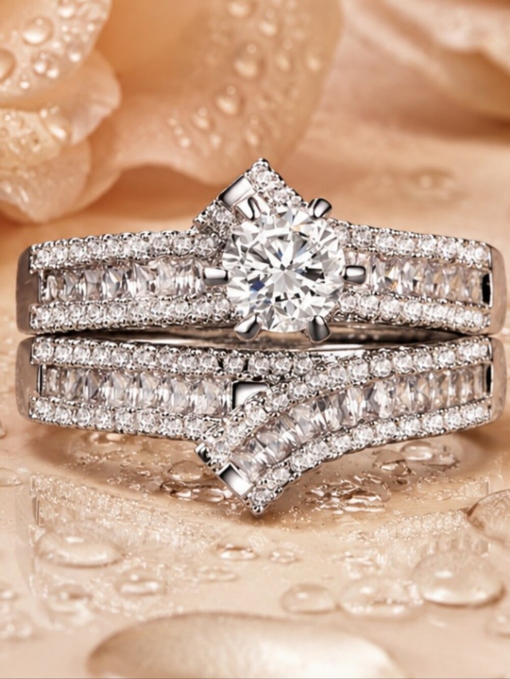 925 sterling silver weeding ring STAMPED - Picture 1 of 3